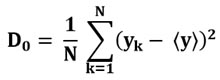 Формула вычисления дисперсии