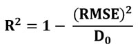 Формула вычисления коэффициента детерминации